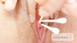 【変態OL】尿道に複数のローション綿棒チャレンジ　日本人/素人/個人撮影/無修正/尿道オナニー