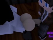 Wild Sex In The Office With My Boss - Minecraft Gay Sex Mod Animation