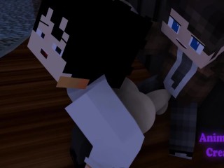 Wild Sex in the Office with my Boss - Minecraft Gay Sex Mod Animation