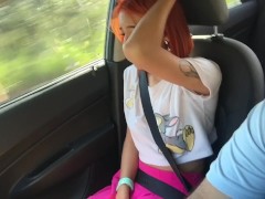 Rich redhead lets me use the control of her vibrator