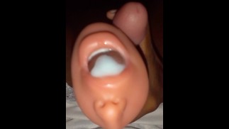 I just inserted my dick into toy vagina and I got an unbearable loud orgasm