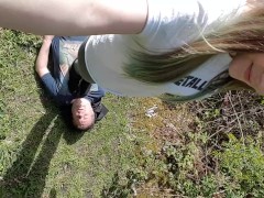 POV Outdoor Trample In Boots