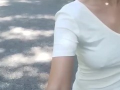 bouncing boobs while running I flash my boobs 9/16