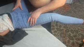 Doll with sexy body in sexy skinny tight jeans.New poses, and sexy sound from pussy, vacuum sound