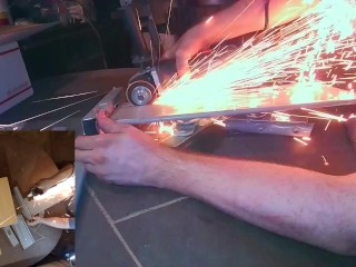 Raw Dogging with my Angle Grinder