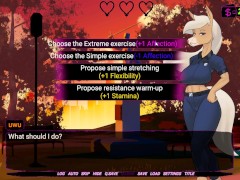 TRAINING WITH A MUSCLE POLICE FURRY GIRL