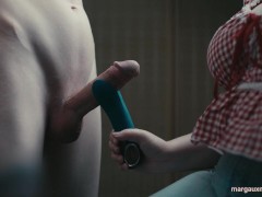 Teaching Husband a Lesson: A Toy-Assisted CFNM Handjob
