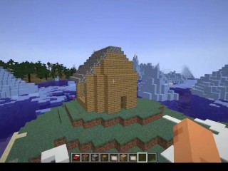 I Built myself a Minecraft House at the Polar Pole!