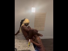 My stepdad fucked me so good while my mom went to the grocery store