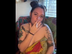 Sexy Solo Smoke Break(more on OF) - Screenshot 2 of 16 - Solo