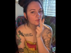 Sexy Solo Smoke Break(more on OF) - Screenshot 6 of 16 - Smoking Solo
