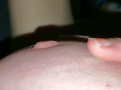 He fucks me and cums on my hairy hot MILF pussy after I give him a footjob in my nutty socks.