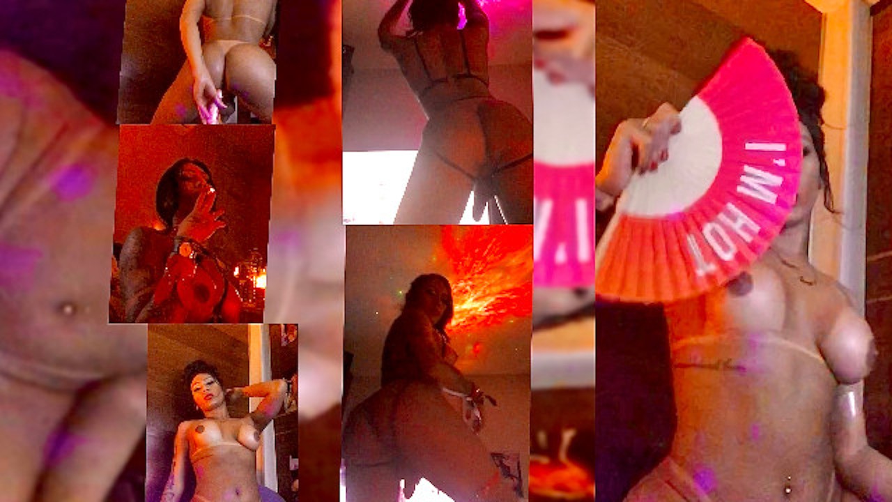 Devil angel Sarah Bella ts punheta handjob