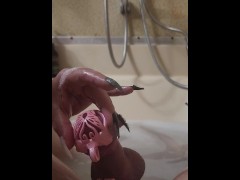 Getting my Tiny GirlCock Unlocked and Washed and immediately Relocked by Misstress