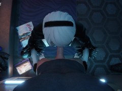 2B sucking cock POV - Nier: Automata
