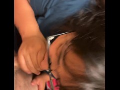 SECRETLY FACE FUCKED MY STEP SIS