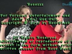 MILF Feet JOI With Dangling Heels Strip Tease - Screenshot 16 of 16 - Rose Black