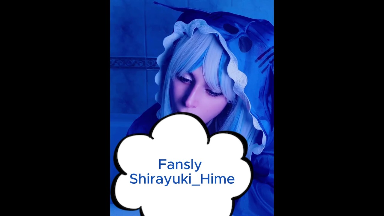 Cosplay Vtuber Gawr Gura blowjob