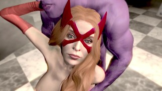 Scarlet Witch rides Thanos big cock