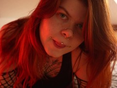 Tu ne jouiera pas - amateur femdom francaise alt rousse poilue frustration teasing