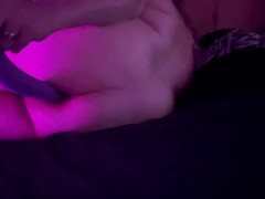 Anal Training with a 16" Dildo