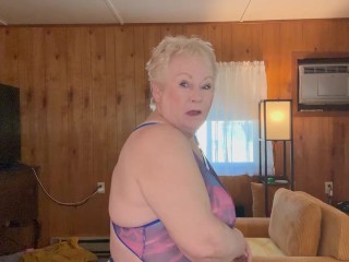 Super Hot GILF does Colorful TRANSPARENT Bodysuit try on Haul