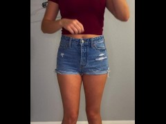 Girl getting dressed compilation
