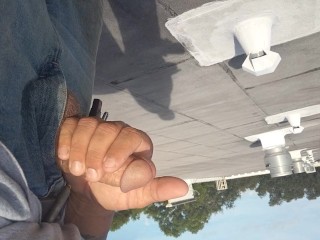 Solo Masturbation on a Roof Top. almost got Caught