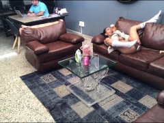 hot girl gets horny in job interview.