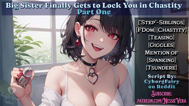Старшая сводная сестра наконец-то заперла тебя в Chastity