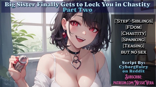Big Step-Sister Finally Gets to Lock You in Chastity - Part 2