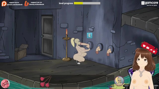 Fuckerman Lewd Park #3 - Sucking cocks in the glory hole - Jazziuu - Gameplay