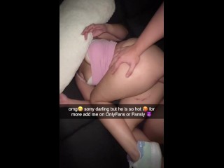 I Fuck my Fitness Trainer and Send it to my Tiny Boyfriend on Snapchat how Hot i'm Cheating