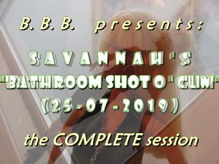 2019 Savannah "bathroom Shot of Cum" Full Session