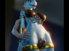 Lizard Girl Lets You Fuck Her Thick Thighs