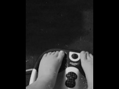 Beautiful soapy feet