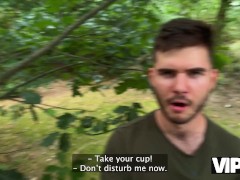 VIP4K. Tattooed blonde Greta Foss is fucking with Hunter for her salvation