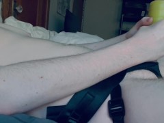 Genderfluid Trans Guy Fucking a Stroker