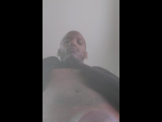 Сексуальная чувственная мастурбация с большим черным членом, часть 2