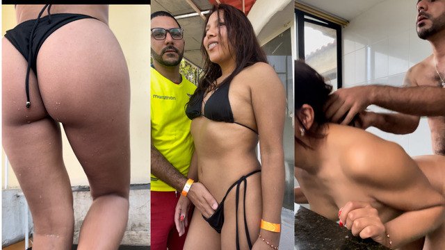 Picked up a sexy girl and had sex in public