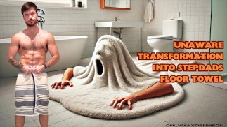 Unaware transformation into stepdads floor towel