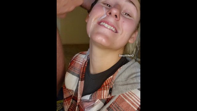 Milf Gives Nasty BJ and Takes Huge Facial