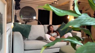 The Neighbor Fucks The Petite Desi Miaz After Being Caught Spying On Her