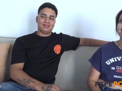 Lina's first porn scene with this amazing hardcore casting! - Screenshot 2 of 16 - Butt