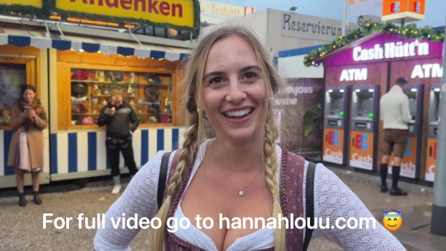 Fucking a Stranger I met at Oktoberfest - Hannah Louu
