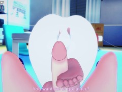 Gwen from Ben 10 Gives You A Footjob Hentai POV