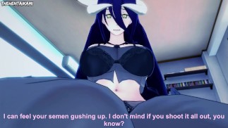 Альбедо из Overlord дает вам хентай футджоб от первого лица