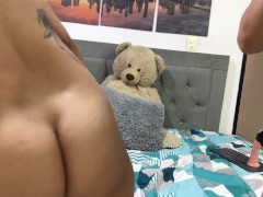 I fuck with my hot neighbor's pussy harness at her husband's house