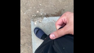 Outdoor piss #2 • backyard