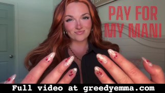 Pay for My Mani - Hand Worship Finger Snapping Mesmerize Goddess Verbal Humiliation Human ATM Wallet